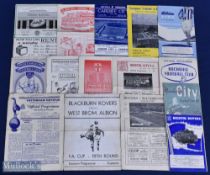Collection of Football programmes c1950s, to include 1950-51 Doncaster Rovers v Manchester city -