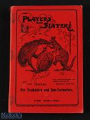 Rare 1910 'Players & Slayers' NZ Rugby Volume: Softback red pictorial-covered 150 pp volume, '