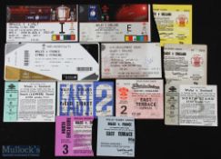 1963-2012 Wales Home 5/6 Nations Rugby Tickets etc (11): v England 73, 75, 91, 07 & U-19s