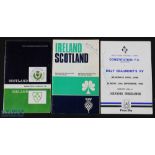 1969-1980 Scottish & Irish Interest Multi-Autographed Rugby Items (3): Fully and neatly signed,