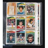 Folder containing 386 of 396 Topps 1978 Football Cards most in good condition, no Duplication