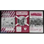 Hearts homes friendly match programmes 1957/58 v British Army, 1958/59 v South Africa (national