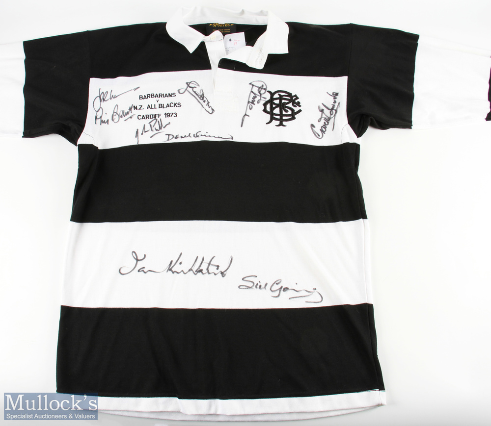 1973' Barbarians v All Blacks Signed Jersey: Couldn't afford the real thing? Here's the lovely later