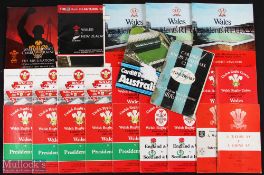 Wales Specials & Other Rugby Programmes (c.25): A bundle of Wales programmes including specials like
