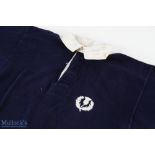 1988 Gavin Hastings Matchworn Scottish Rugby Jersey: Classic dark blue jersey with white thistle