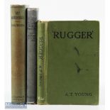 1920s Rugby Book Trio Set Two (3): 1924, 'My Reminiscences' by 'Sammy' Wood; and, both 1925, '