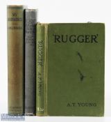 1920s Rugby Book Trio Set Two (3): 1924, 'My Reminiscences' by 'Sammy' Wood; and, both 1925, '