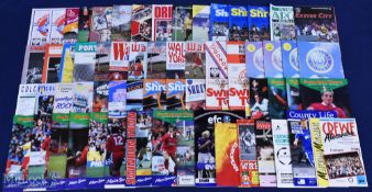 1970-2000 mixed Football Programmes, with noted teams of Shrewsbury Town, Scunthorpe, Tranmere