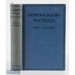 Scarce 1919 Modern Rugby Football by John Raphael: Looked-for edition by the pre-WW1 star who had
