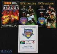 1991/98/2002 Wales Rugby Programmes in Southern Hemisphere (4): Scarcer issues v Queensland 1991,
