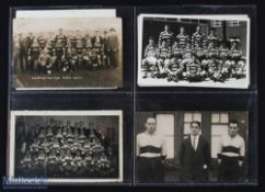 Vintage Newbridge Rugby Interest Postcards (6): Very collectable, six clear real photo postcards: