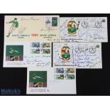 1989 Signed SA Rugby Board & Transvaal Centenaries etc First Day Covers (5): One signed by Danie