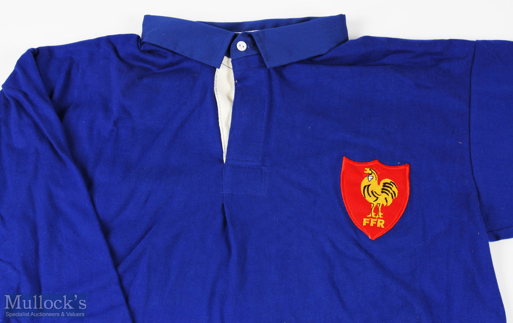 c1980 Bukta France Rugby Jersey Shirt: Size 44" a quality cotton shirt that has been on display with - Image 3 of 4