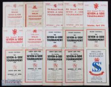 1958-1974 Snelling Welsh Sevens Rugby Programmes (15): Issues from the 5th such event in 1958 to the