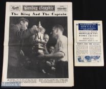 1946 FA Cup Semi-Final Football Programme Birmingham City v Derby Sunday Graphic Newspaper Sunday