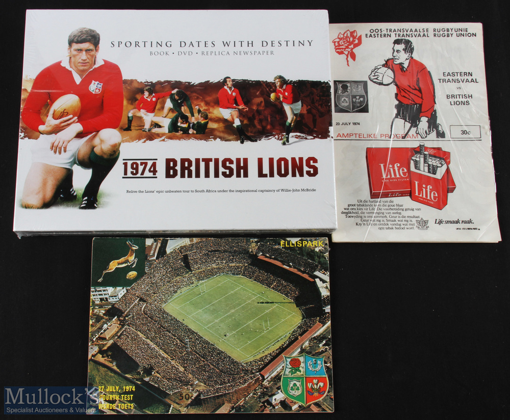 1974 Unbeaten British & I Lions Rugby Package (3): Great stuff, the famous Final Test programme from