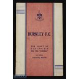 1946/47 Burnley official photographic handbook "The Story of Burnley epic bid for the 'double' &