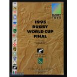 1995 RWC Final Rugby Programme: 'The Golden Book': Much sought after, biggest issue from what was