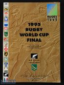 1995 RWC Final Rugby Programme: 'The Golden Book': Much sought after, biggest issue from what was