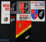 1966 British & I Lions Rugby Test Programmes (4): All four NZ tests, some large issues. VG
