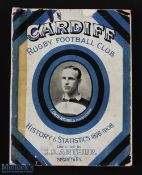 1908 Cardiff Rugby History & Statistics 1876-1908: Great work by CS Arthur, in attractive