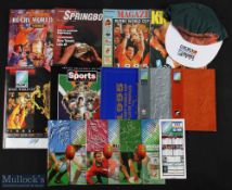 1995 RWC Package of Items (14): Grand selection from South Africa: four different preview mags, plus