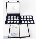 Royal Mint European Football Championship '96 Silver Proof Collection 24 silver medals, all within