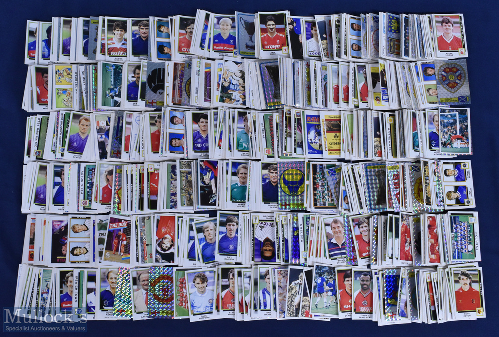 Panini Football 1986 Stickers, a loose collection, in need of sorting, with duplicates, 100s