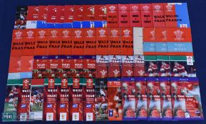 1955-2003 Wales v England & France Rugby Programmes (103): Huge array with duplication from