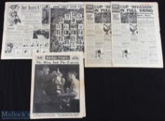 1946 FA Cup Final Derby County v Charlton Athletic Newspapers, a Sunday Graphic Newspaper Sunday