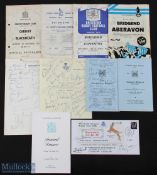 1970s-2000s Welsh Interest Signed Rugby Menus etc (10): What a lot… 28 stars and supporters past and