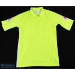 Match Officials Nike Dri - Fit Yellow Shirt with EA Sports patches to sleeves, Size Medium