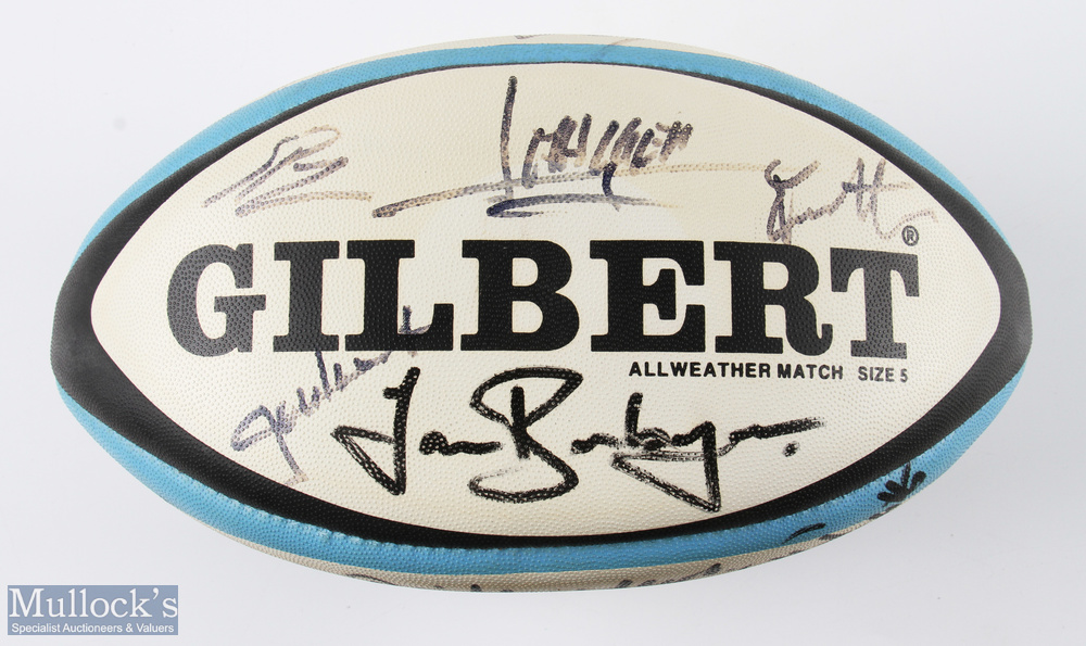 1994 Signed Full Size Rugby Ball, Wales B v France B: Attractive crisp clean Gilbert blue black & - Image 3 of 5