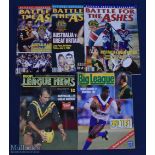 1988-1992 Rugby Lge Australia v GB publication (5): Five consecutive issues