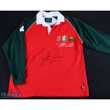 2004 Martin Johnson Signed Leicester Jersey: Size L, No. 4 to sleeve