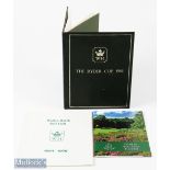 1981 Ryder Cup Official signed ltd ed Walton Heath Golf Club History et al (3) - presented to both