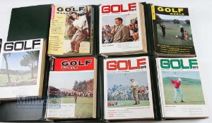 Collection of 'Golf World' monthly magazines from 1962-1968 (82) - a complete run in 8x matching
