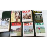 Collection of 'Golf World' monthly magazines from 1962-1968 (82) - a complete run in 8x matching