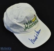 Mark O'Meara Autographed '1998 Masters' Golf Baseball Cap inscribed in ink to the peak, with