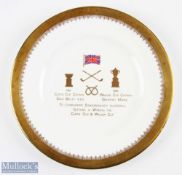 Royal Grafton Staffordshire Golf Commemorative Plate to commemorate Staffordshire's Successful