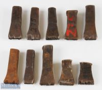 Collection of Cast Iron Golf Club and Other Head Stamp to include-M G Bradley, Maurice, AL Gillies?,