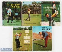 5x FlipVision Golf Manuals - the wedges, the long and medium irons, woods, the short irons and how