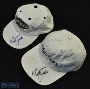 Nick Faldo Autographed Masters Golf Baseball Cap inscribed in ink to the peak with 'Masters'