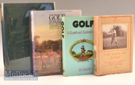Golfing History Books to include A History of Golf in Britain 1952 no DJ, Golf In The Making by