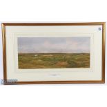 F H Partridge (1849-1929) - Great Yarmouth & Caister Golf Club - titled "5th Green Yarmouth" -