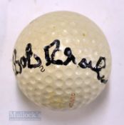 Bob Charles 1963 Open Golf Champion signed Dunlop golf ball - Charles was the first New Zealander