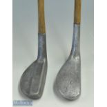 2 interesting alloy mallet head putters - Alex Patrick Leven long head and Mills Ray Model with a