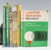 Golf Instruction Books titles include Learn Golf Backwards, A Round of Golf with Tommy Armour,