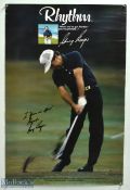 Gary Player signed Golf Poster inscribed in ink 'To, Yours in Sports, Regards Gary Player', measures