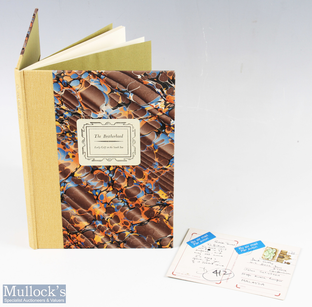 David Hamilton signed - "The Britherhood - Early Golf in the South Sea" publ'd 1992 ltd ed no. 53/